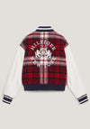 Tommy Hilfiger Girls Check Varsity Bomber Jacket, Multi