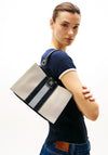 Tommy Hilfiger Heritage Canvas Small Tote Bag, Navy Mix
