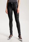 Tommy Hilfiger Flex Como Coated Skinny Jean, Black