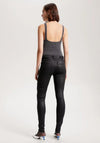 Tommy Hilfiger Flex Como Coated Skinny Jean, Black