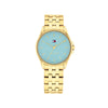 Tommy Hilfiger Ladies Jade Watch, Gold and Blue