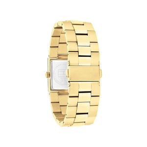 Tommy Hilfiger Ladies Ivy Rectangular Watch, Gold