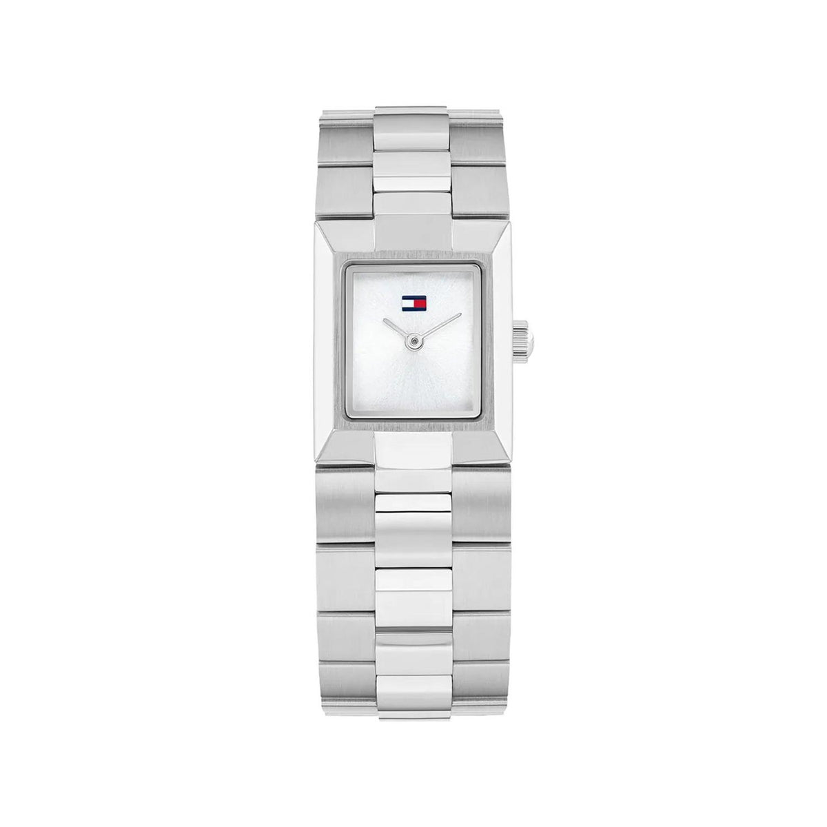 Tommy Hilfiger Ladies Ivy Rectangular Watch, Silver