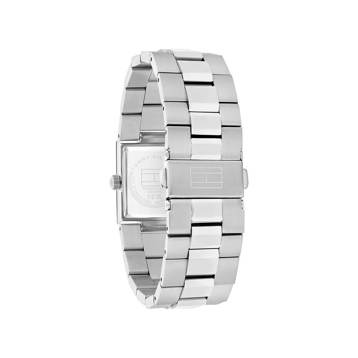 Tommy Hilfiger Ladies Ivy Rectangular Watch, Silver