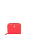 Tommy Hilfiger Logo Zip Around Medium Wallet, Primary Red