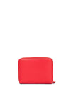 Tommy Hilfiger Logo Zip Around Medium Wallet, Primary Red