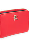 Tommy Hilfiger Logo Zip Around Medium Wallet, Primary Red