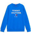 Tommy Hilfiger Boy Oversized Logo Sweatshirt, Ultra Blue