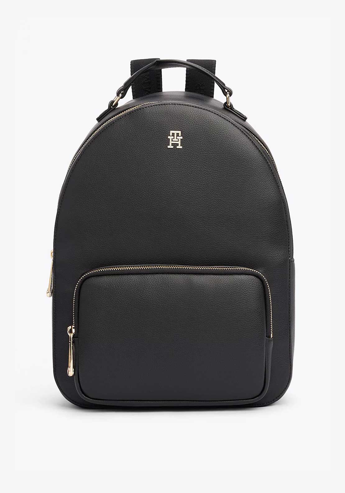Tommy Hilfiger Soft Logotape Backpack, Black