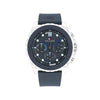 Tommy Hilfiger Mens Silicone Sub-Counter Watch, Blue