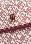Tommy Hilfiger Monogram Crossbody Bag, White and Wine