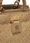 Tommy Hilfiger Logo Monogram Mini Tote Bag, Neutral
