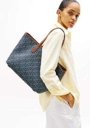 Tommy Hilfiger TH Monogram Tote Bag, Navy