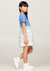 Tommy Hilfiger Girl Monogram Short Sleeve Dress, Multi
