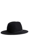 Tommy Hilfiger Womens Pure Wool Fedora Hat, Black