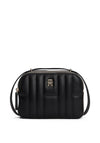 Tommy Hilfiger Monogram Quilted Camera Crossbody Bag, Black