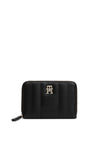 Tommy Hilfiger Monogram Quilted Zip Around Wallet, Black