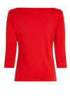 Tommy Hilfiger New Cody Slim Boat Neck Top, Fierce Red