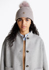 Tommy Hilfiger Elevated Chic Bobble Beanie, Grey