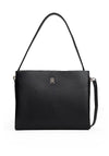 Tommy Hilfiger Pebbled Crossbody Satchel Bag, Black