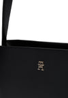 Tommy Hilfiger Pebbled Crossbody Satchel Bag, Black
