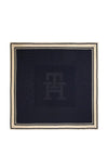 Tommy Hilfiger Chic Silk Blend Scarf, Navy