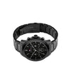 Tommy Hilfiger Mens Skeleton Dial Sub-Counter Watch, Black and Silver