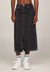 Tommy Jeans Claire High Rise Midi Skirt, Black Denim