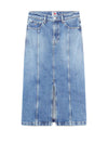 Tommy Jeans Claire High Rise Midi Skirt, Medium Denim