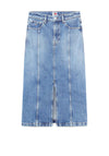Tommy Jeans Claire High Rise Midi Skirt, Medium Denim