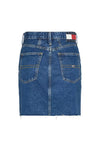 Tommy Jeans Mom Style Mini Denim Skirt, Medium Denim