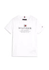 Tommy Hilfiger Boy Short Sleeve Logo Tee, White