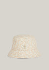 Tommy Hilfiger TH Monogram Plaque Bucket Hat, Beige Multi