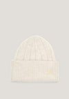 Tommy Hilfiger Monogram Plaque Beanie, Natural