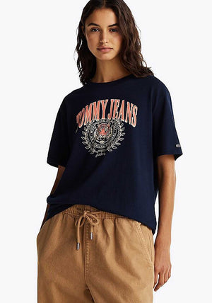 Tommy Jeans Tiger Varsity T Shirt, Navy