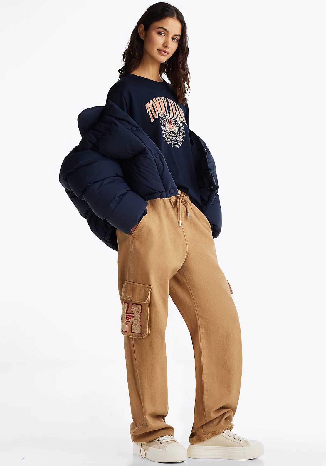 Tommy Jeans Tiger Varsity T Shirt, Navy