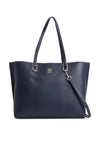 Tommy Hilfiger Monogram Plaque Tote Bag, Black