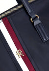 Tommy Hilfiger Monogram Signature Recycled Tote Bag, Space Blue