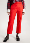 Tommy Hilfiger Womens Core Slim Leg Straight Trouser, Red