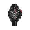 Tommy Hilfiger Mens Silicone Chronograph Watch, Black