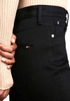 Tommy Hilfiger Womens High Rise Bootcut Jeans, Stay Black