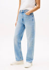 Tommy Jeans Layla Slim Straight Jeans, Light Denim