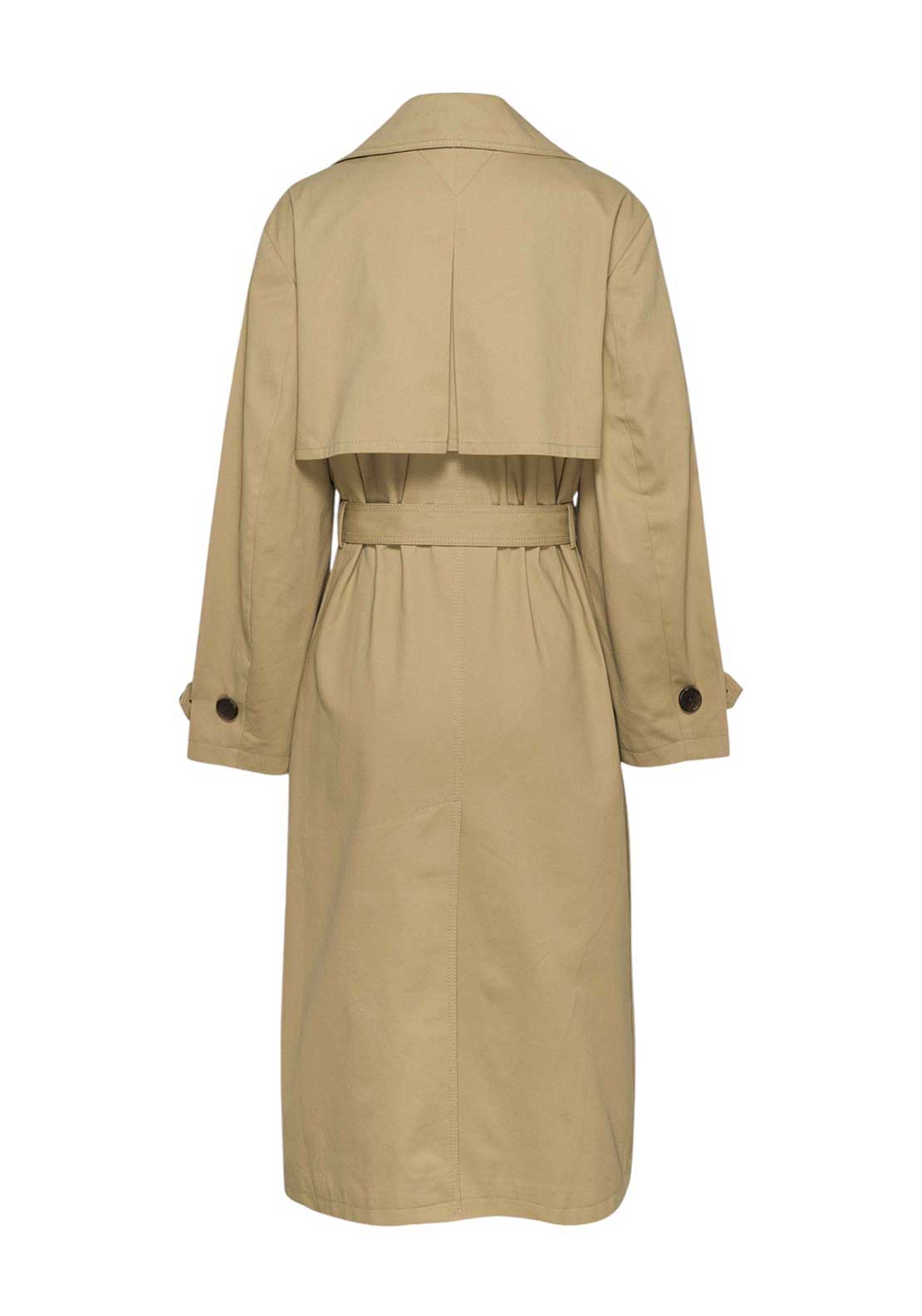 Tommy Jeans Long Trench Coat, Beige