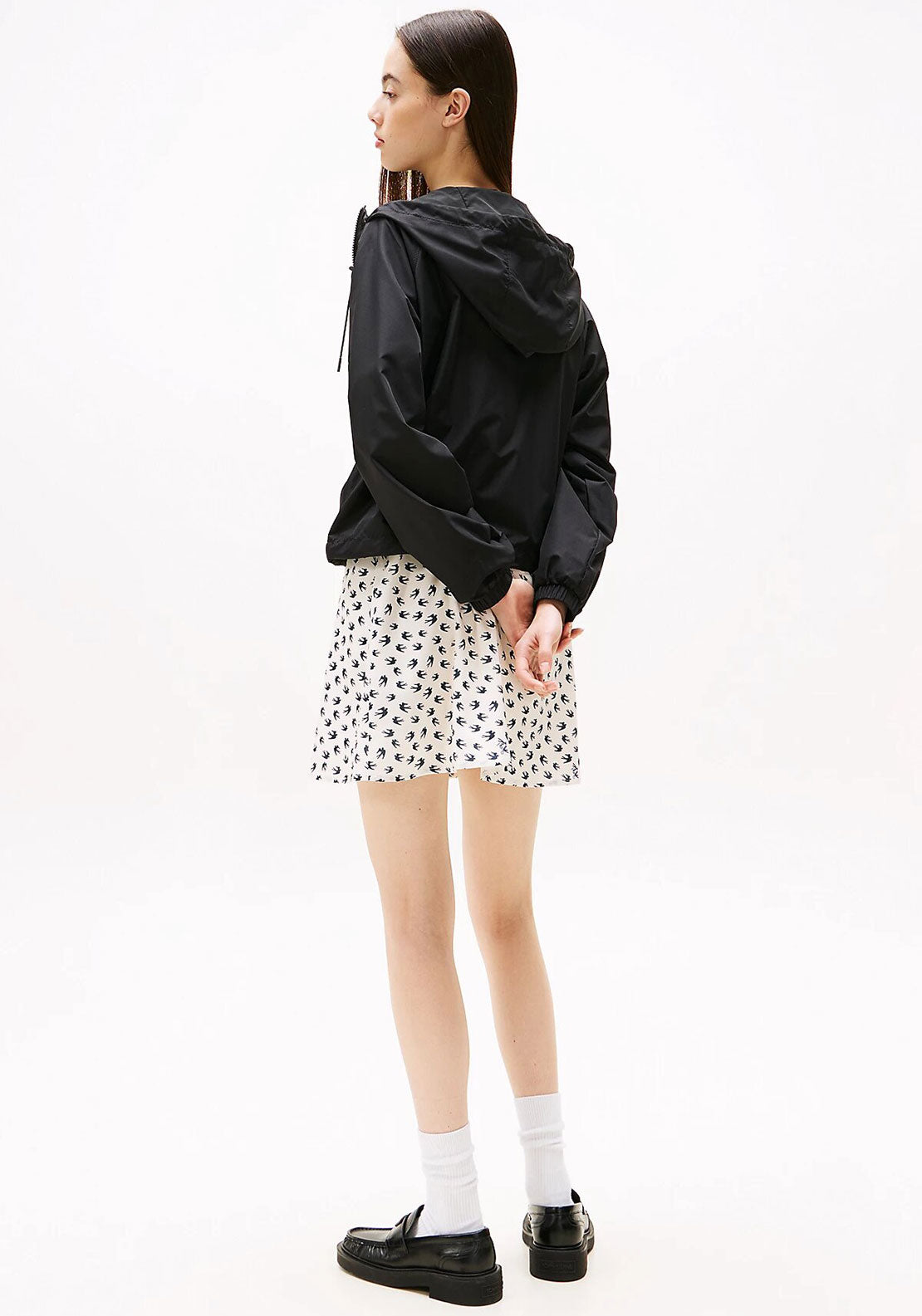 Tommy Jeans Water Resistant Windbreaker, Black