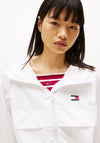 Tommy Jeans Water Resistant Windbreaker, White