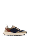 Tommy Bowe Thirteen Trainers, Navy & Beige Multi