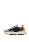 Tommy Bowe Thirteen Trainers, Navy & Beige Multi