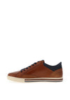Tommy Bowe Hartley Leather Trainers, Umber