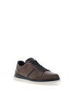 Tommy Bowe Negri Leather Trainers, Dark Fossil