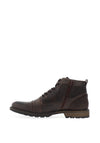 Tommy Bowe Ruiz Leather Side Zip Boots, Brown